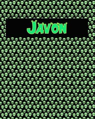 Book cover for 120 Page Handwriting Practice Book with Green Alien Cover Javon