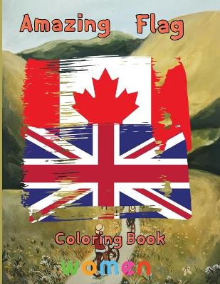 Book cover for Amazing Flag Coloring Book women