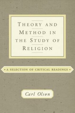 Cover of Theory and Method in the Study of Religion