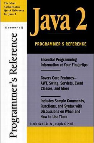 Cover of Java 2 Programmer's Reference