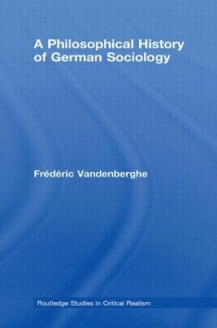 Cover of A Philosophical History of German Sociology