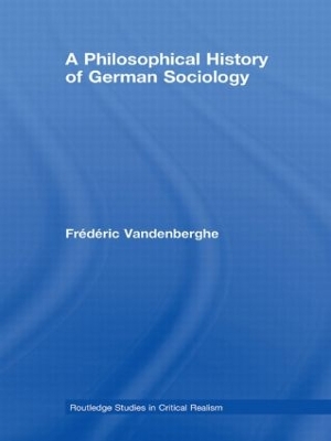 Book cover for A Philosophical History of German Sociology