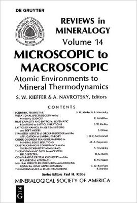 Cover of Microscopic to Macroscopic