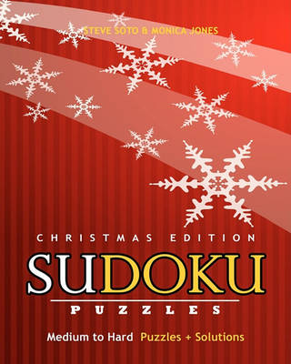 Book cover for SUDOKU Puzzles - Christmas Edition, Medium to Hard