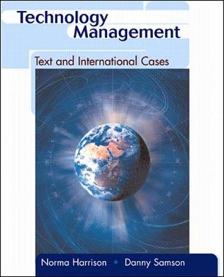 Book cover for Technology Management:Text and International Cases