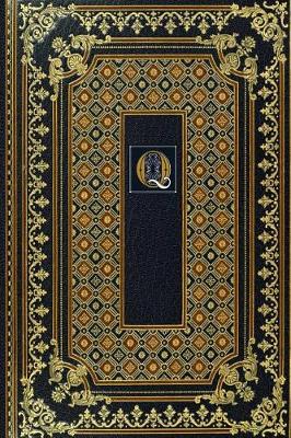 Book cover for Gold Label Monogram Q Notebook