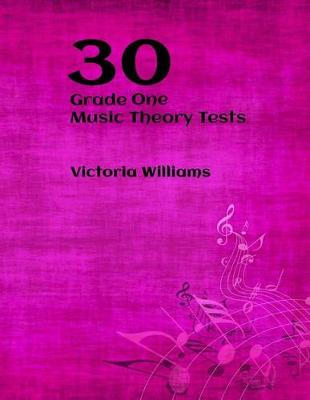 Book cover for 30 Grade One Music Theory Tests