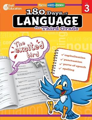 Cover of 180 Days of Language for Third Grade