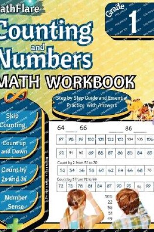 Cover of Counting and Numbers Math Workbook 1st Grade