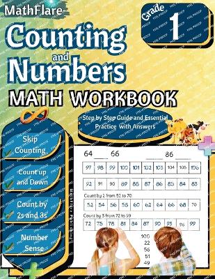 Book cover for Counting and Numbers Math Workbook 1st Grade