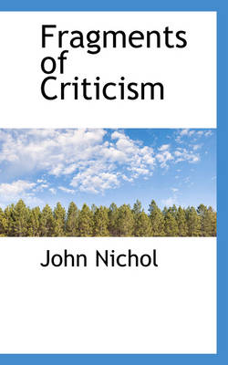 Book cover for Fragments of Criticism