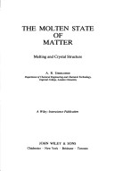 Book cover for Molten State of Matter