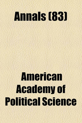 Book cover for Annals (83)