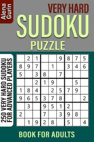 Cover of Very Hard Sudoku Puzzle Book for Adults