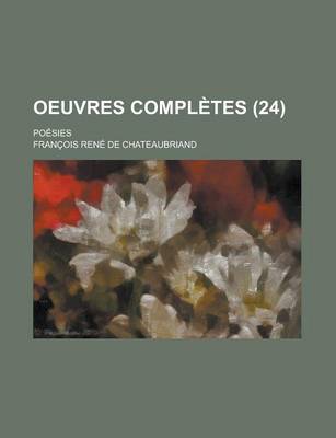 Book cover for Oeuvres Completes; Poesies (24)