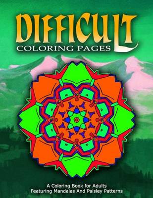 Book cover for DIFFICULT COLORING PAGES - Vol.5