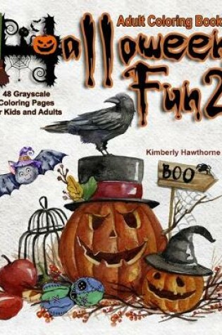 Cover of Adult Coloring Books Halloween Fun 2