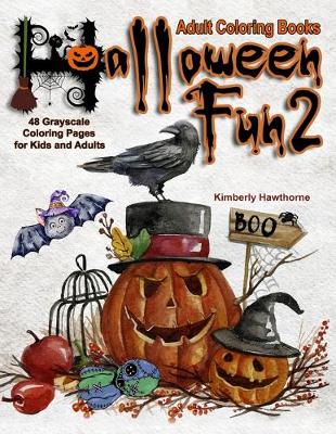 Book cover for Adult Coloring Books Halloween Fun 2
