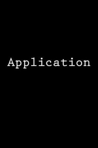 Cover of Application