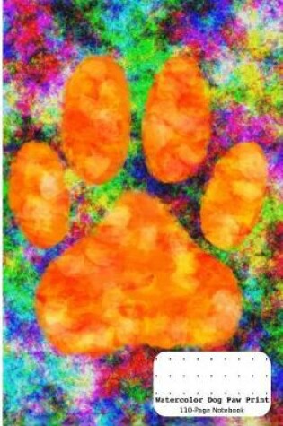 Cover of Watercolor Dog Paw Print