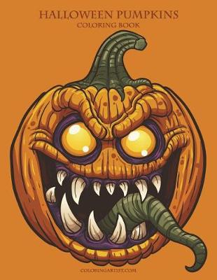 Book cover for Halloween Pumpkins Coloring Book 1