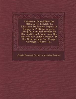 Book cover for Collection Compl Ete Des M Emoires Relatifs La L'Histoire de France