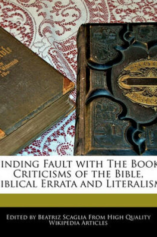 Cover of Finding Fault with the Book