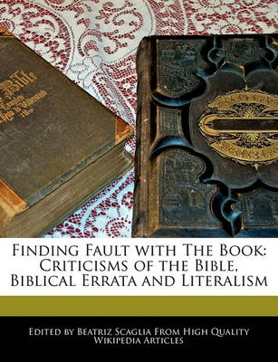 Book cover for Finding Fault with the Book