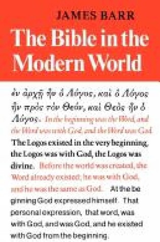 Cover of The Bible in the Modern World