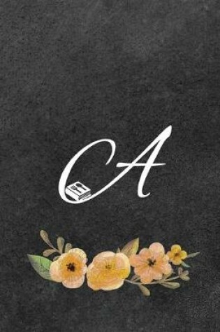 Cover of Initial Monogram Letter A on Chalkboard