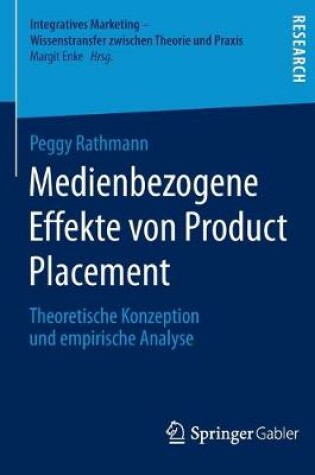 Cover of Medienbezogene Effekte von Product Placement