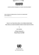 Cover of What Can the Developing Countries Infer from the Uruguay Round Models for Future Negotaitions