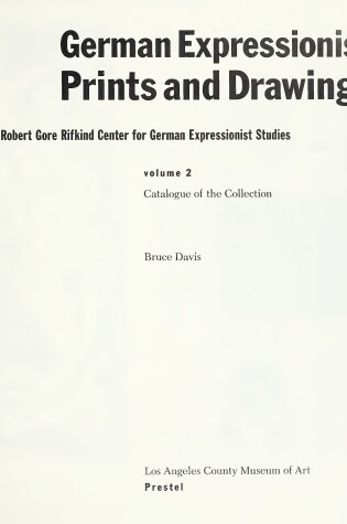 Cover of German Expressionist Prints and Drawings