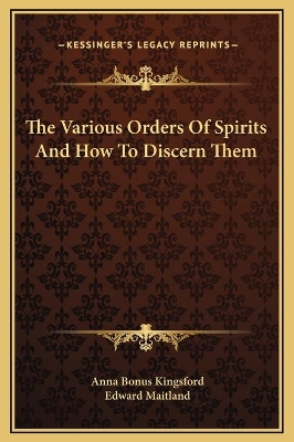Book cover for The Various Orders Of Spirits And How To Discern Them