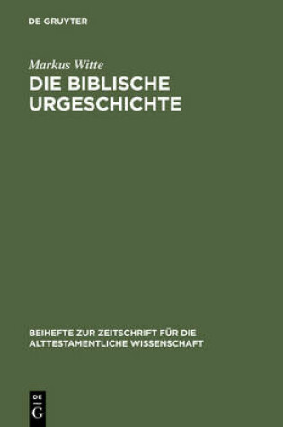 Cover of Die Biblische Urgeschichte