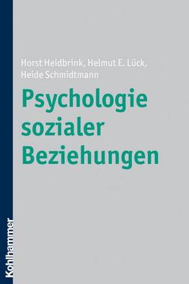 Book cover for Psychologie Sozialer Beziehungen