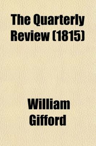 Cover of The Quarterly Review (Volume 12)