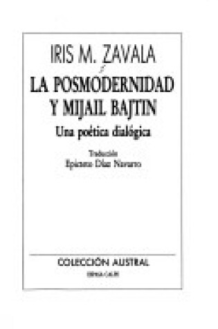 Cover of La Posmodernidad y Mijail Batjin