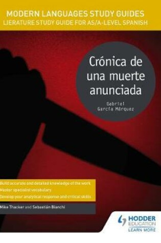 Cover of Modern Languages Study Guides: Cronica de una muerte anunciada