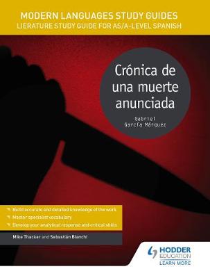 Book cover for Modern Languages Study Guides: Cronica de una muerte anunciada