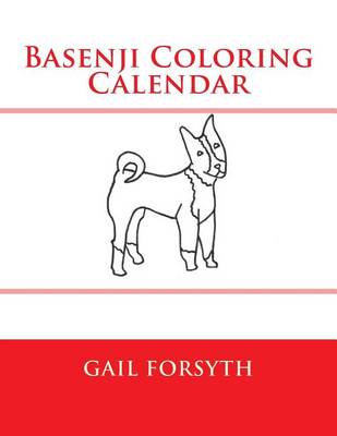 Book cover for Basenji Coloring Calendar