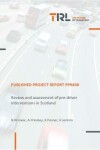 Book cover for Review and assessment of pre-driver interventions in Scotland