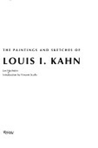Cover of The Paintings and Sketches of Louis I. Kahn