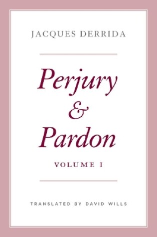 Cover of Perjury and Pardon, Volume I