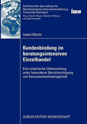 Book cover for Kundenbindung im beratungsintensiven Einzelhandel