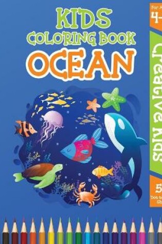 Cover of Kids Coloring Book Ocean