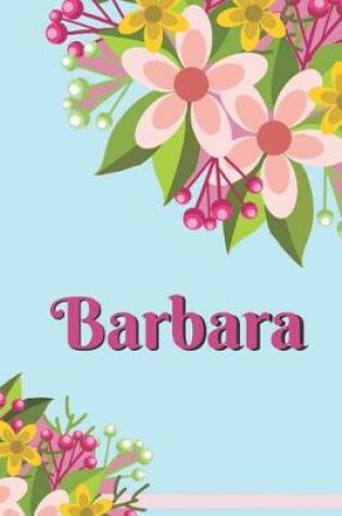 Cover of Barbara Personalized Blank Lined Journal Notebook