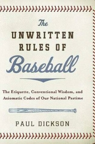 Cover of The Unwritten Rules of Baseball