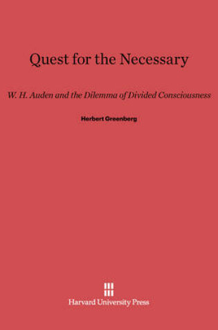 Cover of Quest for the Necessary