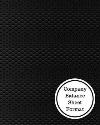 Book cover for Company Balance Sheet Format